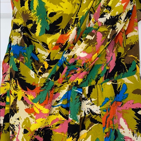 MM Couture yellow abstract dress, M - Picture 4 of 10